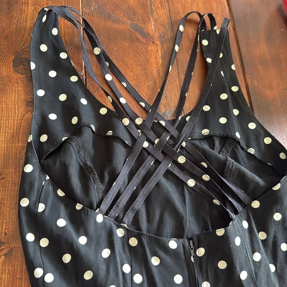Rampage Dress Polka Dot Black White 1999 Y2K jr 3 - Picture 5 of 7
